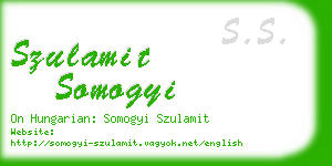 szulamit somogyi business card